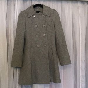 Beautiful light gray H&M peacoat (size 4)